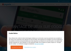 How paysafecard.com looks like on a tablet such as an iPad.