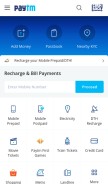 How paytm.com looks like on a mobile device such as an iPhone.