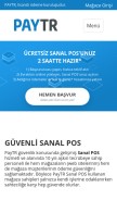 How paytr.com looks like on a mobile device such as an iPhone.