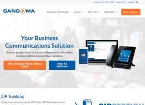 How pbxact.com looks like on a tablet such as an iPad.