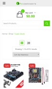 How pccomponents.co looks like on a mobile device such as an iPhone.
