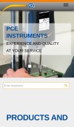 How pce-instruments.com looks like on a mobile device such as an iPhone.