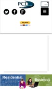 How pcisys.net looks like on a mobile device such as an iPhone.