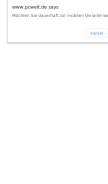 How pcwelt.de looks like on a mobile device such as an iPhone.