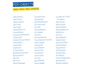How pdf-objects.com looks like on a tablet such as an iPad.