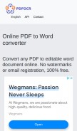 How pdfocr.org looks like on a mobile device such as an iPhone.