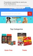 How peacebonepet.com looks like on a mobile device such as an iPhone.