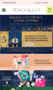 How peachandlily.com looks like on a mobile device such as an iPhone.