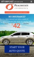 How peachstateinsurance.net looks like on a mobile device such as an iPhone.