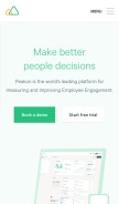 How peakon.com looks like on a mobile device such as an iPhone.