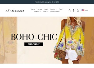 How pearlzillashop.com looks like on a tablet such as an iPad.
