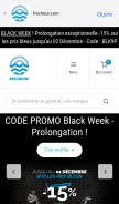 How pecheur.com looks like on a mobile device such as an iPhone.