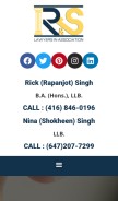 How peellawoffice.com looks like on a mobile device such as an iPhone.