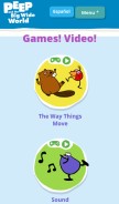 How peepandthebigwideworld.com looks like on a mobile device such as an iPhone.