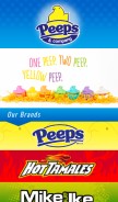 How peepsandcompany.com looks like on a mobile device such as an iPhone.