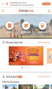 How pegipegi.com looks like on a mobile device such as an iPhone.