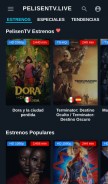 How pelisentv.live looks like on a mobile device such as an iPhone.
