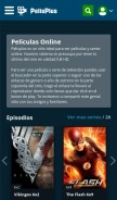 How pelisplus.movie looks like on a mobile device such as an iPhone.