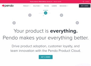 How pendo.io looks like on a tablet such as an iPad.
