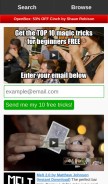 How penguinmagic.com looks like on a mobile device such as an iPhone.