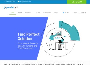How peniel-tech.com looks like on a tablet such as an iPad.
