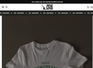How penkmatters.com looks like on a tablet such as an iPad.