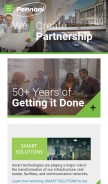 How pennoni.com looks like on a mobile device such as an iPhone.
