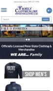 How pennstateclothes.com looks like on a mobile device such as an iPhone.