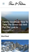 How pensandpatron.com looks like on a mobile device such as an iPhone.