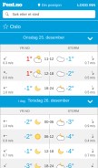 How pent.no looks like on a mobile device such as an iPhone.