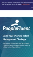How peopleclick.com looks like on a mobile device such as an iPhone.