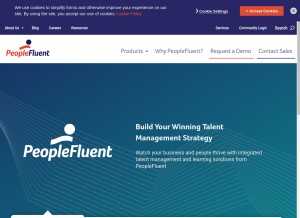 How peopleclick.com looks like on a tablet such as an iPad.
