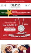 How peoplesjewellers.com looks like on a mobile device such as an iPhone.
