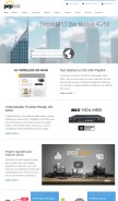 How peplink.com looks like on a mobile device such as an iPhone.
