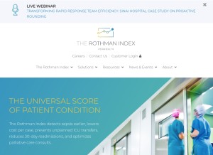 How perahealth.com looks like on a tablet such as an iPad.