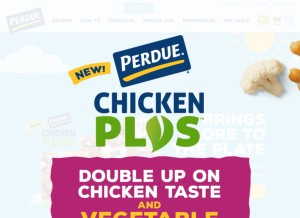 How perdue.com looks like on a tablet such as an iPad.