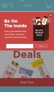 How perfectbar.com looks like on a mobile device such as an iPhone.