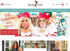 How perfectlypriscilla.com looks like on a tablet such as an iPad.