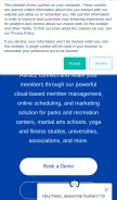 How perfectmind.com looks like on a mobile device such as an iPhone.