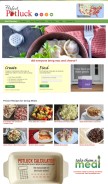 How perfectpotluck.com looks like on a mobile device such as an iPhone.