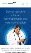How perfectserve.com looks like on a mobile device such as an iPhone.
