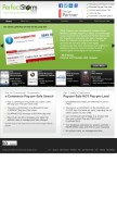 How perfectstormmedia.com looks like on a mobile device such as an iPhone.