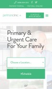 How perlmanclinic.com looks like on a mobile device such as an iPhone.