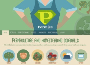 How permies.com looks like on a tablet such as an iPad.