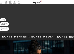 How persgroep.nl looks like on a tablet such as an iPad.