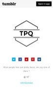 How personal-quotes.com looks like on a mobile device such as an iPhone.