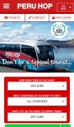 How peruhop.com looks like on a mobile device such as an iPhone.