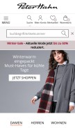 How peterhahn.de looks like on a mobile device such as an iPhone.
