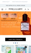 How peterthomasroth.com looks like on a mobile device such as an iPhone.