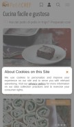 How petitchef.it looks like on a mobile device such as an iPhone.